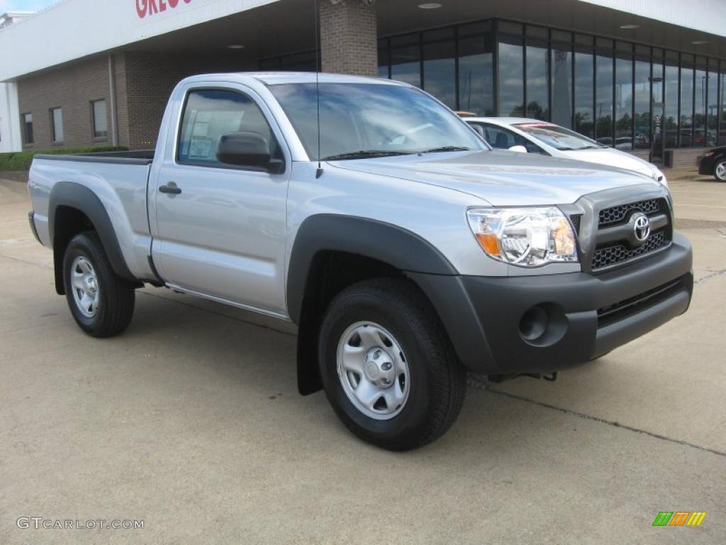 2011 Tacoma Regular Cab 4x4 - Silver Streak Mica / Graphite Gray photo #1