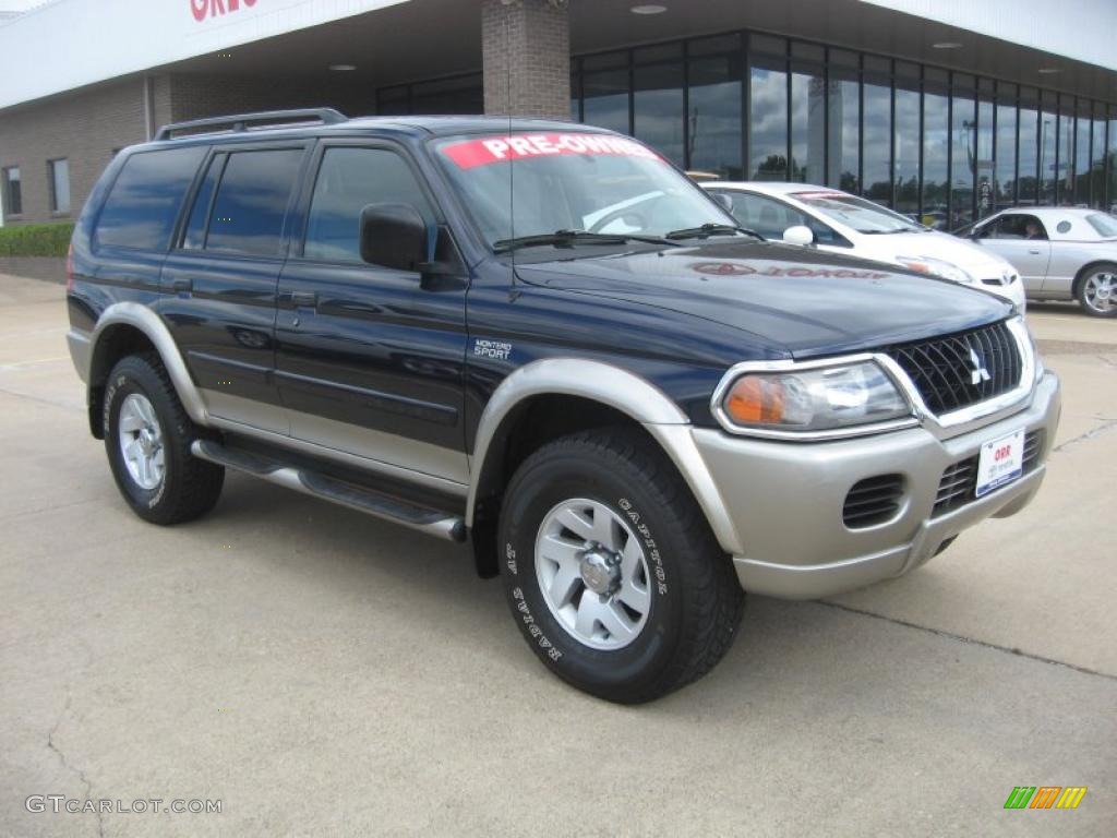 Memphis Blue Pearl 2002 Mitsubishi Montero Sport XLS 4x4 Exterior Photo #49409577