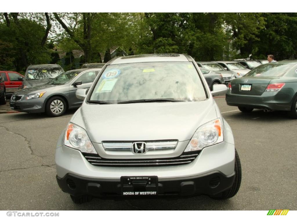 2009 CR-V EX-L 4WD - Alabaster Silver Metallic / Gray photo #2