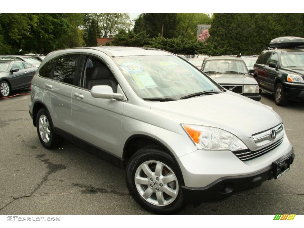 2009 CR-V EX-L 4WD - Alabaster Silver Metallic / Gray photo #3