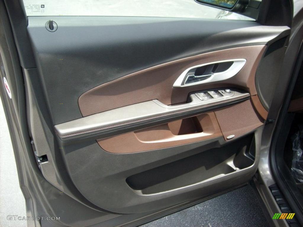 2011 Chevrolet Equinox LT Brownstone/Jet Black Door Panel Photo #49412391