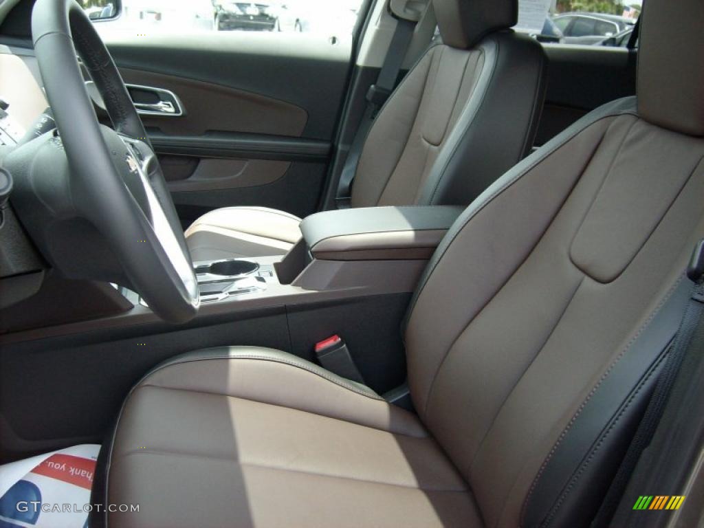 Brownstone/Jet Black Interior 2011 Chevrolet Equinox LT Photo #49412406