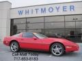 1989 Bright Red Chevrolet Corvette Coupe  photo #1