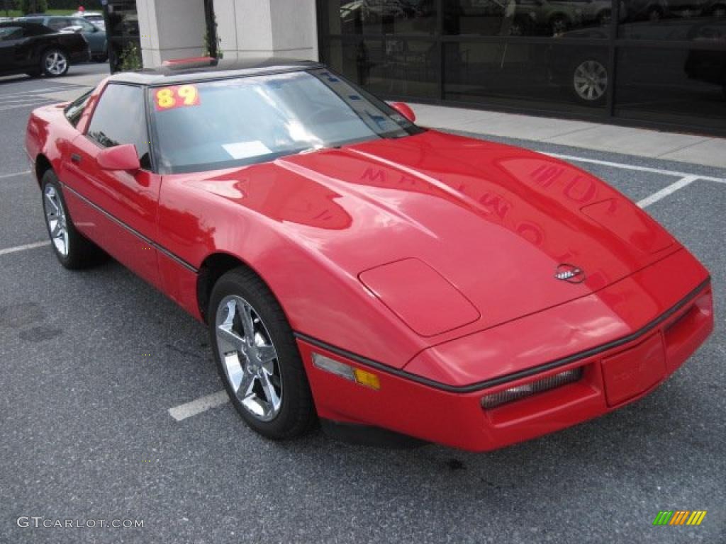 Bright Red 1989 Chevrolet Corvette Coupe Exterior Photo #49413033