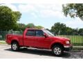 2002 Bright Red Ford F150 Lariat SuperCrew 4x4  photo #11