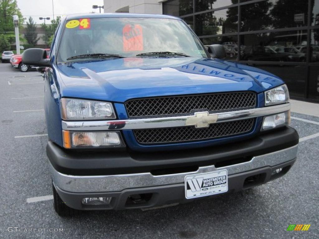 2004 Silverado 1500 Z71 Extended Cab 4x4 - Arrival Blue Metallic / Dark Charcoal photo #2