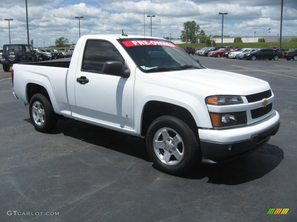Summit White 2009 Chevrolet Colorado LT Regular Cab Exterior Photo #49413894