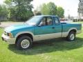 1995 Bright Teal Metallic Chevrolet S10 LS Extended Cab 4x4  photo #4