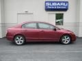 2007 Tango Red Pearl Honda Civic EX Sedan  photo #2