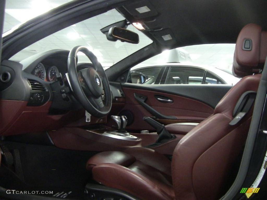 Indianapolis Red Interior 2008 BMW M6 Coupe Photo #49415473