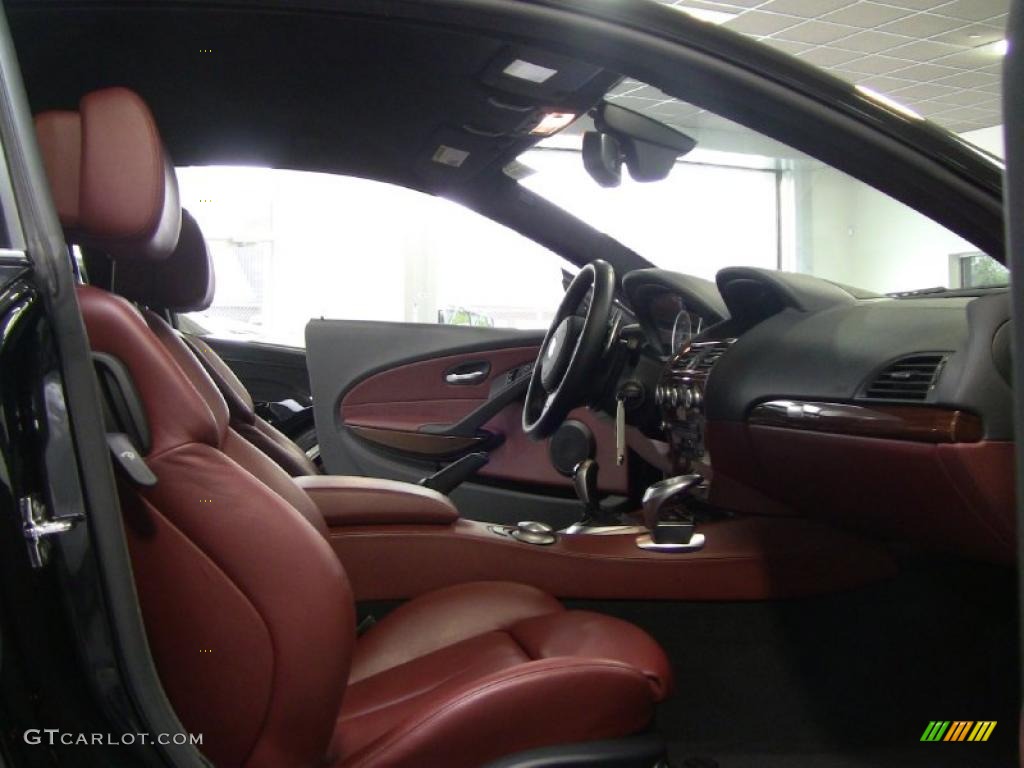 Indianapolis Red Interior 2008 BMW M6 Coupe Photo #49415488