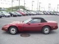 1986 Dark Red Metallic Chevrolet Corvette Convertible  photo #2