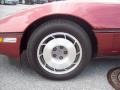 1986 Dark Red Metallic Chevrolet Corvette Convertible  photo #3