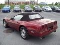  1986 Corvette Convertible Dark Red Metallic