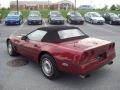 1986 Dark Red Metallic Chevrolet Corvette Convertible  photo #13