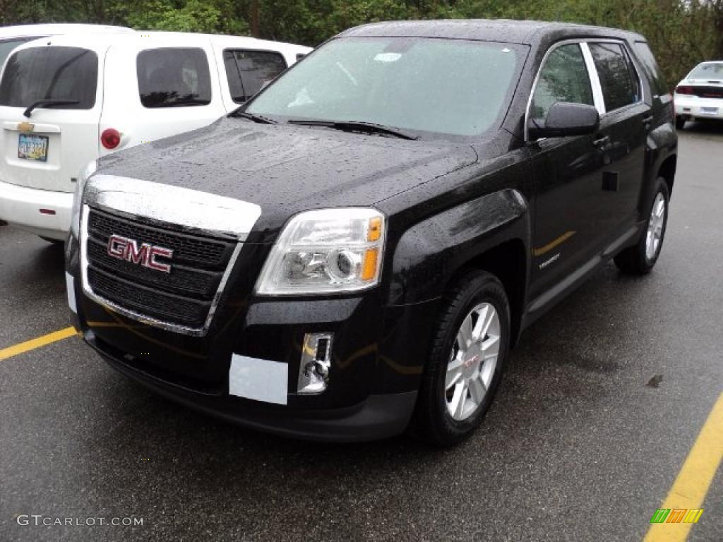 2011 Terrain SLE - Carbon Black Metallic / Jet Black photo #1