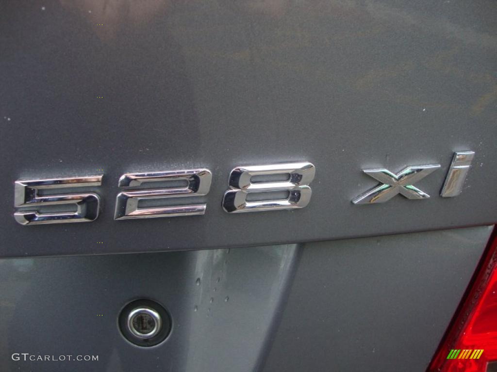 2008 5 Series 528xi Sedan - Space Grey Metallic / Black photo #33