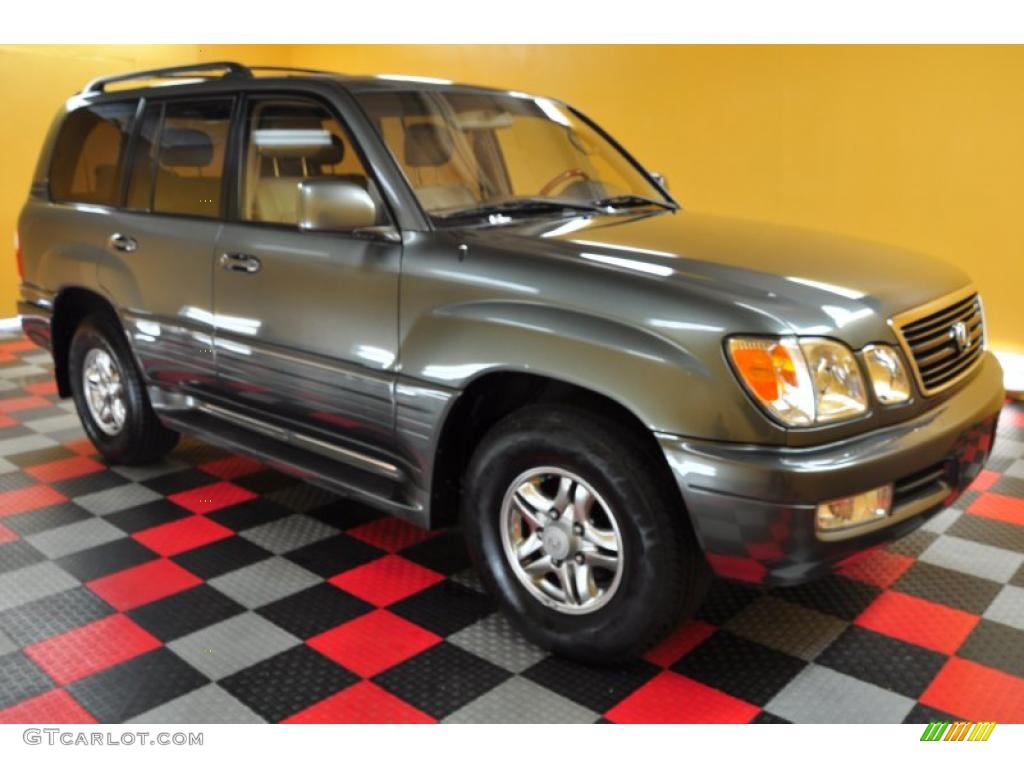 2001 LX 470 - Riverrock Green Metallic / Ivory photo #1