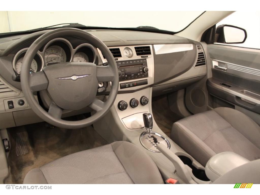 Dark Slate Gray/Light Slate Gray Interior 2008 Chrysler Sebring Touring Convertible Photo #49417492