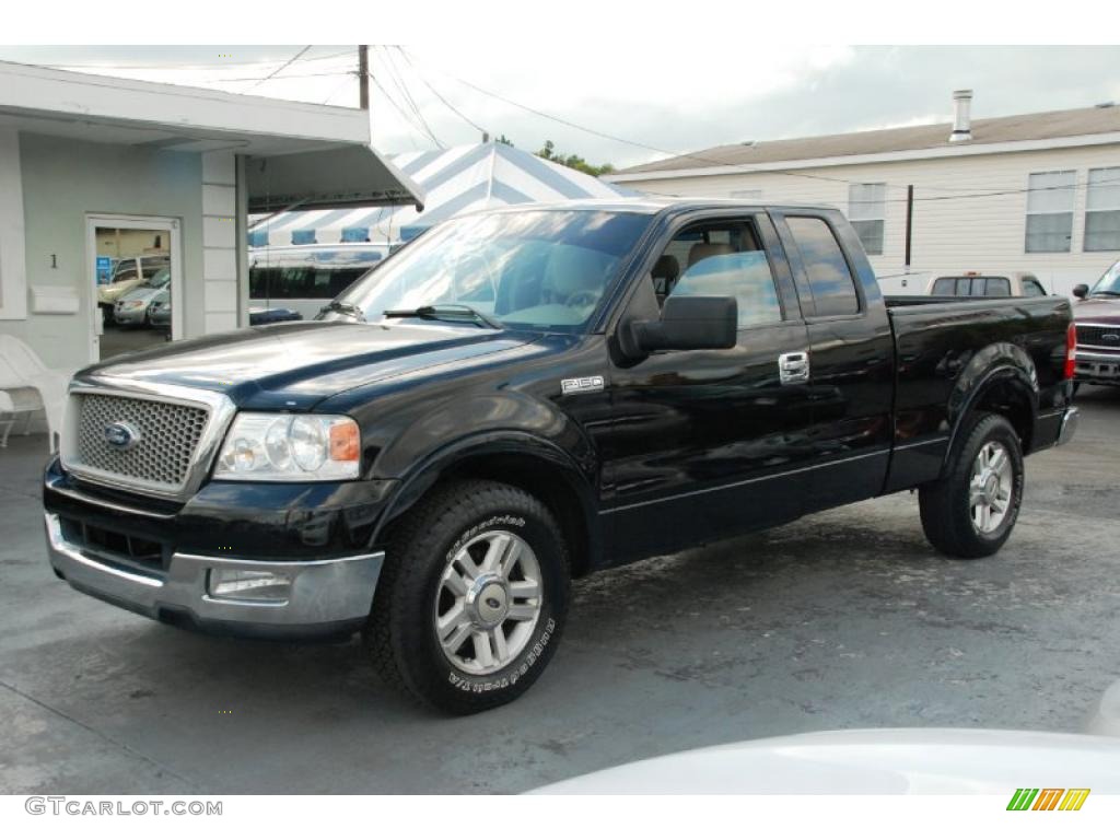 2004 F150 Lariat SuperCab - Black / Tan photo #6