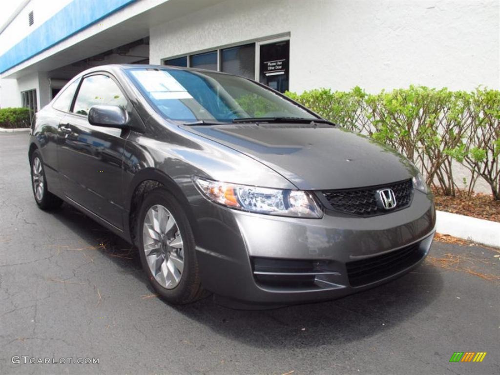 2011 Civic EX Coupe - Polished Metal Metallic / Gray photo #1