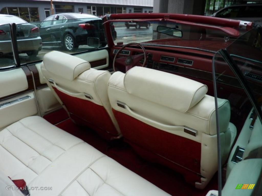 White Interior 1976 Cadillac Eldorado Convertible Photo #49420399