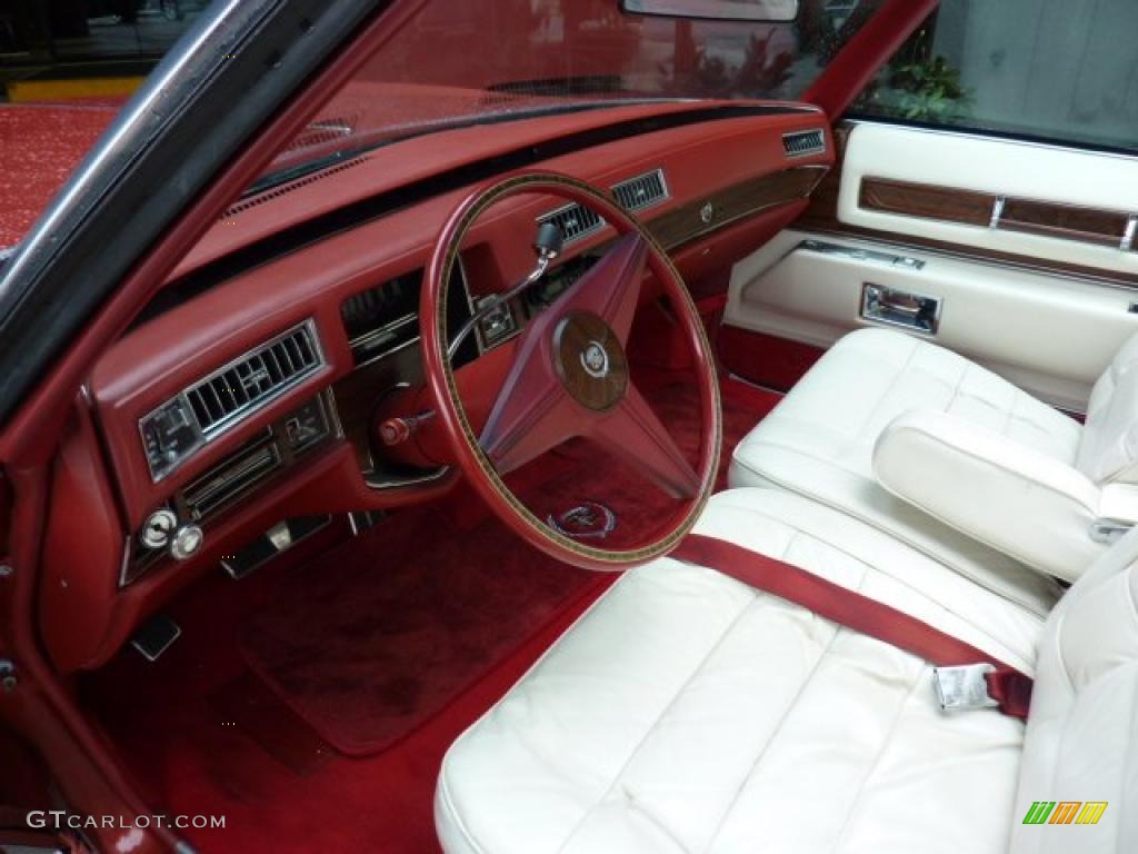 White Interior 1976 Cadillac Eldorado Convertible Photo #49420471