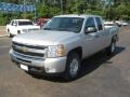 Sheer Silver Metallic - Silverado 1500 LT Extended Cab 4x4 Photo No. 1