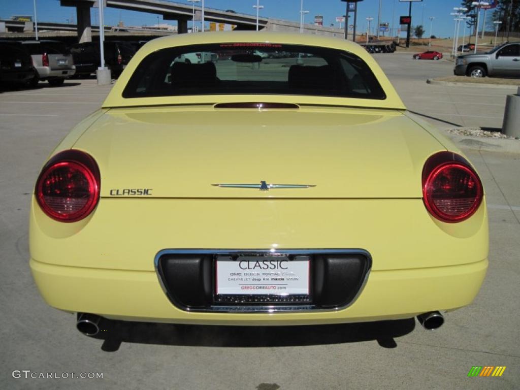 Inspiration Yellow 2002 Ford Thunderbird Premium Roadster Exterior Photo #49421086