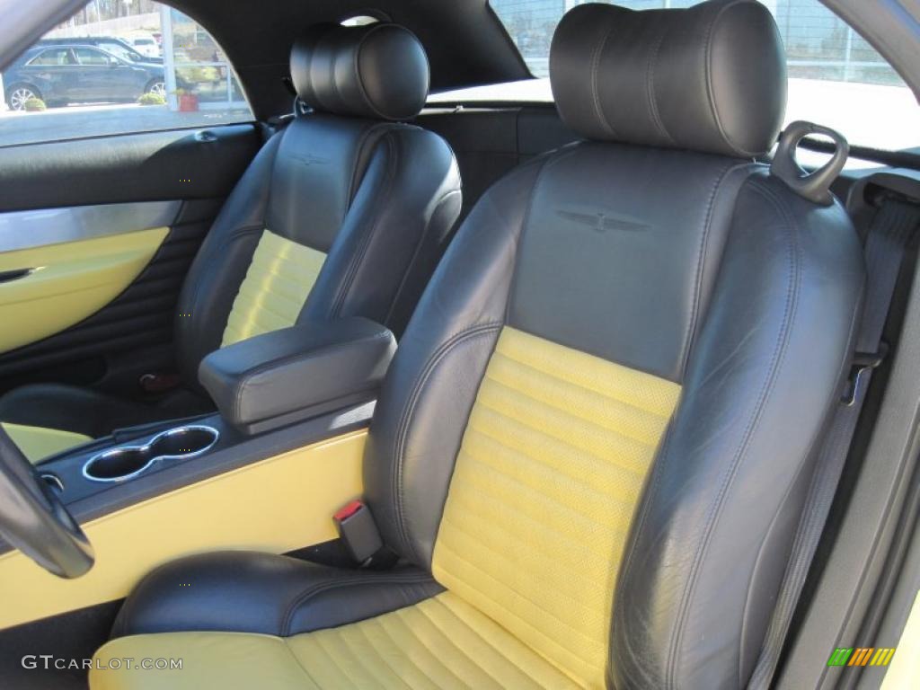 Inspiration Yellow Interior 2002 Ford Thunderbird Premium Roadster Photo #49421116