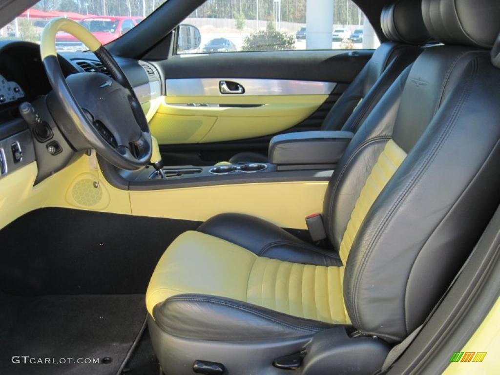 Inspiration Yellow Interior 2002 Ford Thunderbird Premium Roadster Photo #49421140