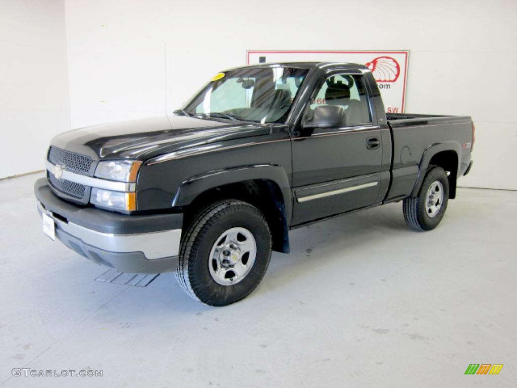 2003 Silverado 1500 Z71 Regular Cab 4x4 - Dark Gray Metallic / Dark Charcoal photo #27