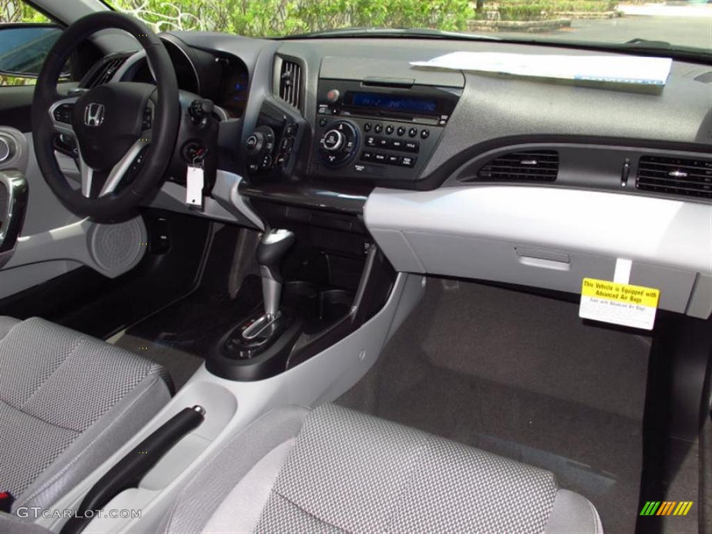 Gray Fabric Interior 2011 Honda CR-Z EX Sport Hybrid Photo #49422292