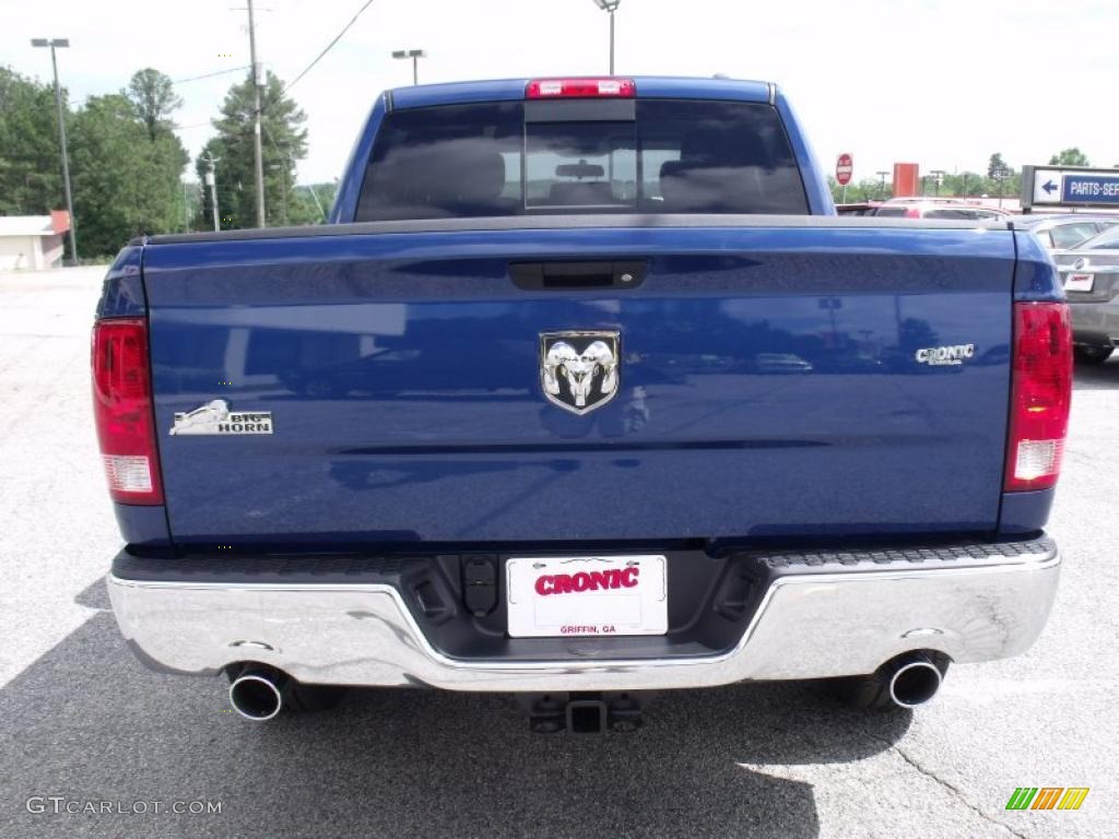 2011 Ram 1500 Big Horn Crew Cab - Deep Water Blue Pearl / Dark Slate Gray/Medium Graystone photo #6