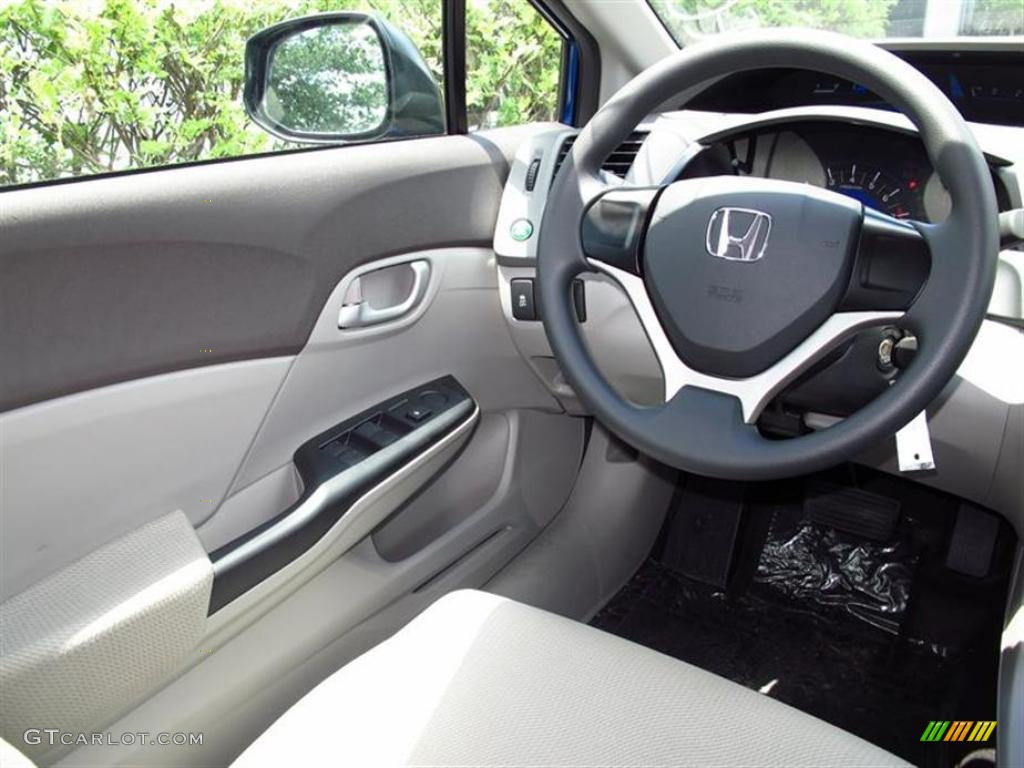 Gray Interior 2012 Honda Civic DX Sedan Photo #49422478