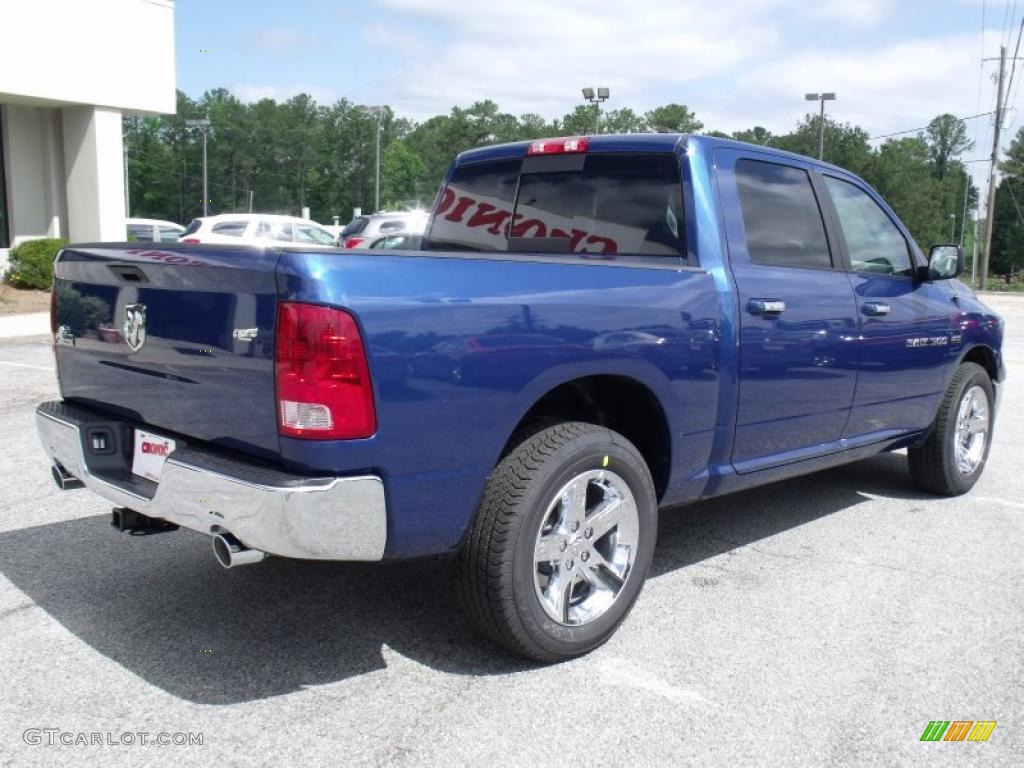 2011 Ram 1500 Big Horn Crew Cab - Deep Water Blue Pearl / Dark Slate Gray/Medium Graystone photo #7