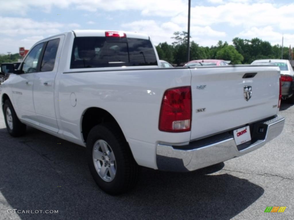 2011 Ram 1500 SLT Quad Cab - Bright White / Dark Slate Gray/Medium Graystone photo #5