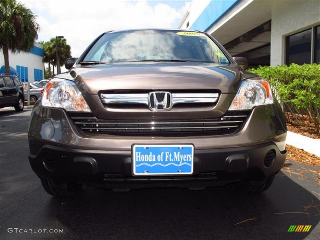 2009 CR-V EX-L 4WD - Urban Titanium Metallic / Ivory photo #8