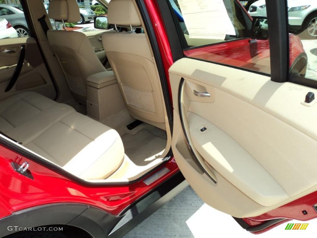 Beige Interior 2008 BMW X3 3.0si Photo #49424392