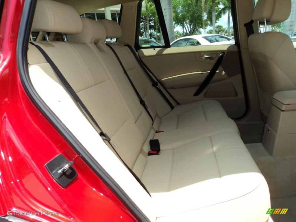Beige Interior 2008 BMW X3 3.0si Photo #49424407