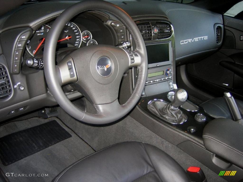 Ebony Black Interior 2010 Chevrolet Corvette ZR1 Photo #49425016