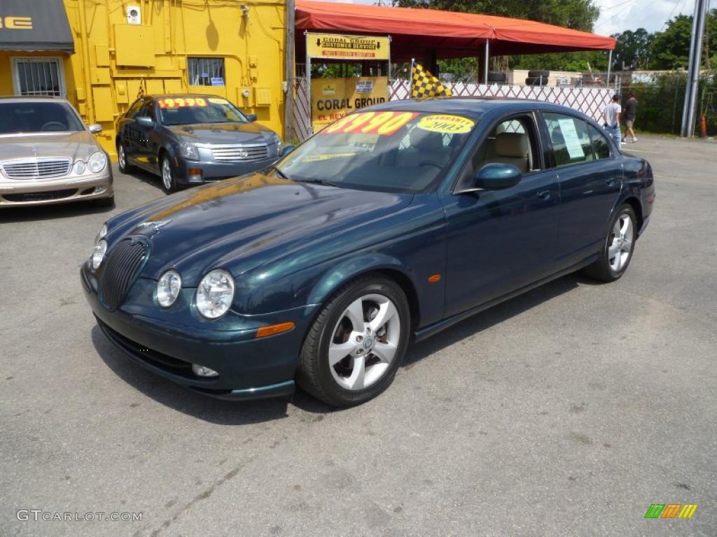 2003 S-Type 3.0 - Jaguar Racing Green / Sand photo #3