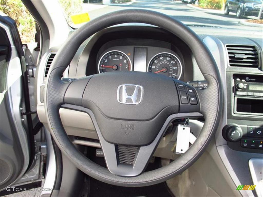 2009 Honda CR-V LX Gray Steering Wheel Photo #49426813