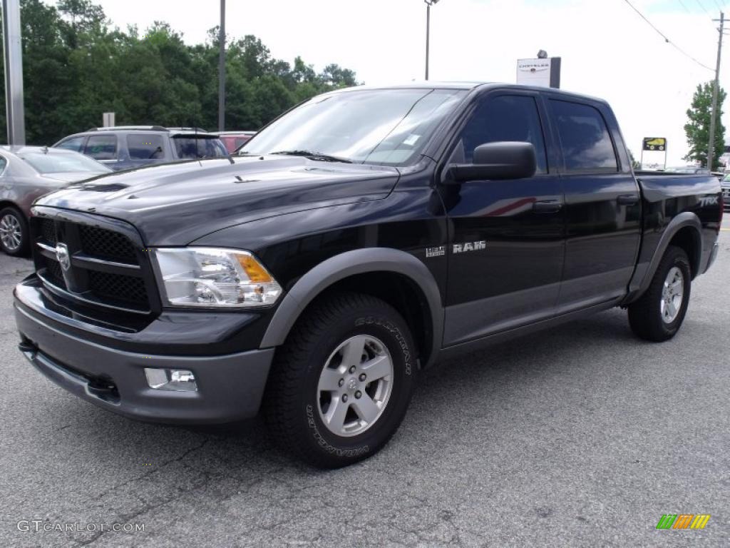 2010 Ram 1500 TRX Crew Cab - Brilliant Black Crystal Pearl / Dark Slate/Medium Graystone photo #3