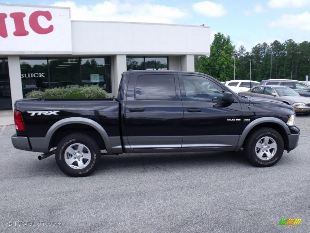 2010 Ram 1500 TRX Crew Cab - Brilliant Black Crystal Pearl / Dark Slate/Medium Graystone photo #8