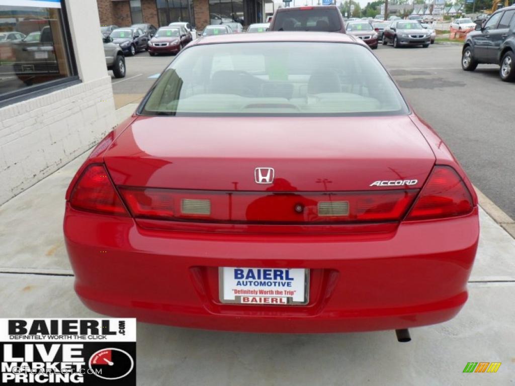 1998 Accord EX Coupe - San Marino Red / Ivory photo #5