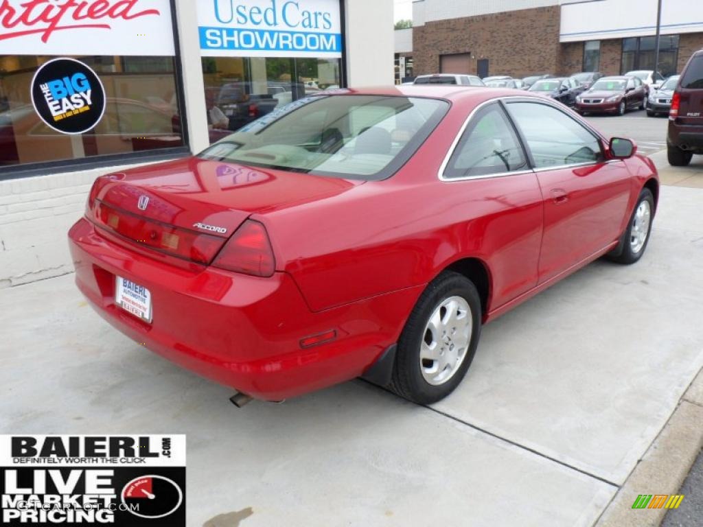 1998 Accord EX Coupe - San Marino Red / Ivory photo #6