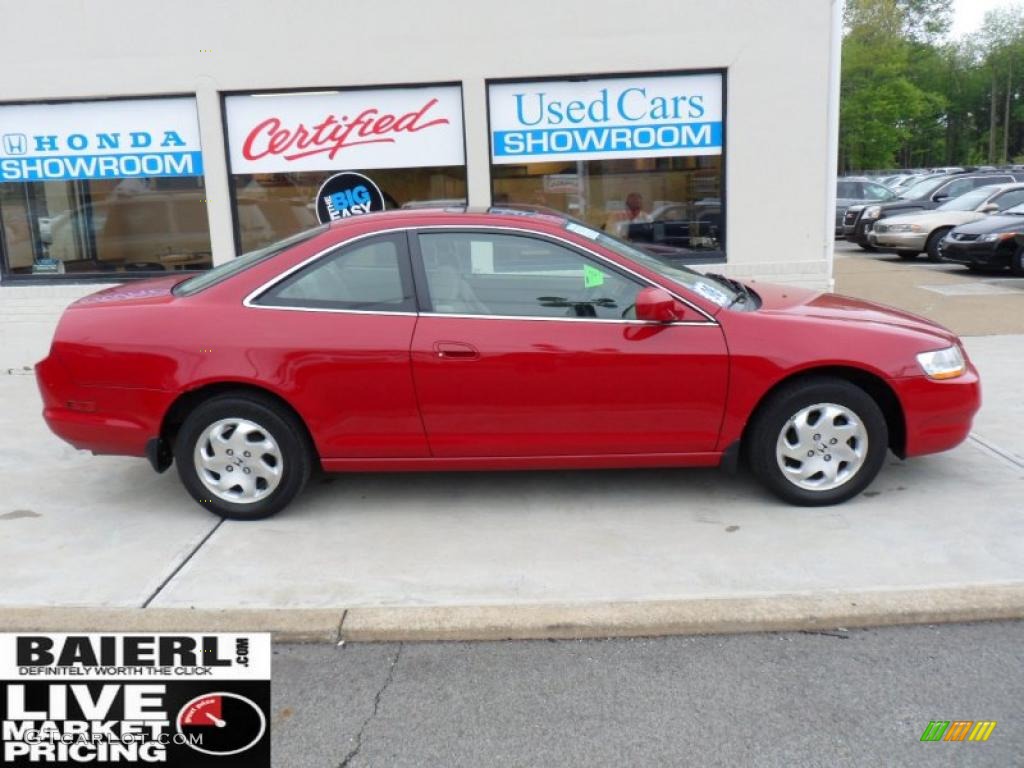 1998 Accord EX Coupe - San Marino Red / Ivory photo #7
