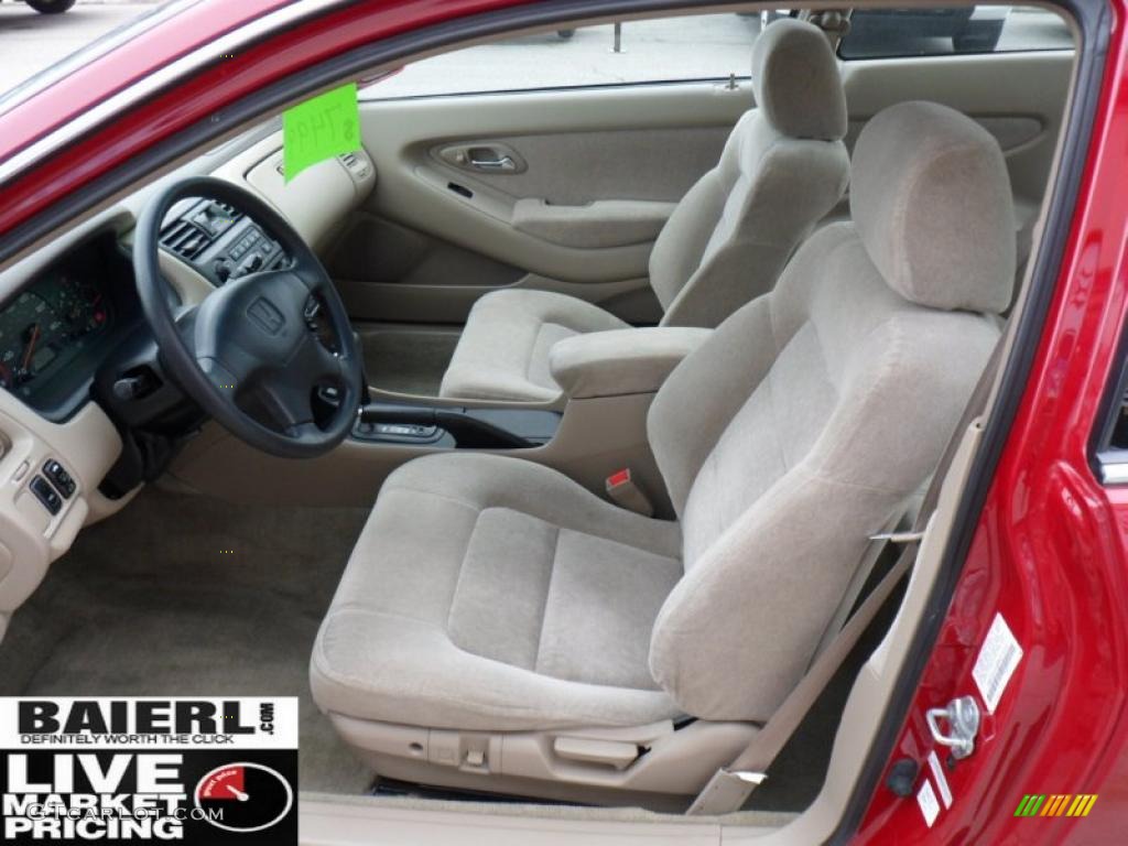 1998 Accord EX Coupe - San Marino Red / Ivory photo #9