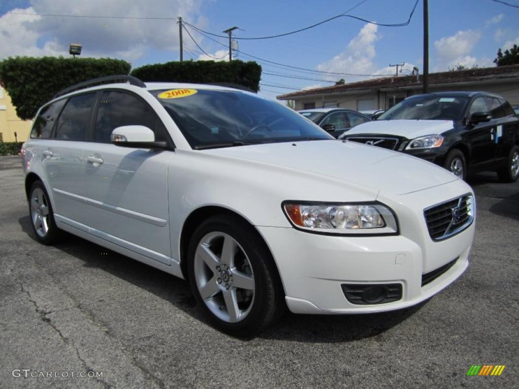 Ice White 2008 Volvo V50 2.4i Exterior Photo #49427704